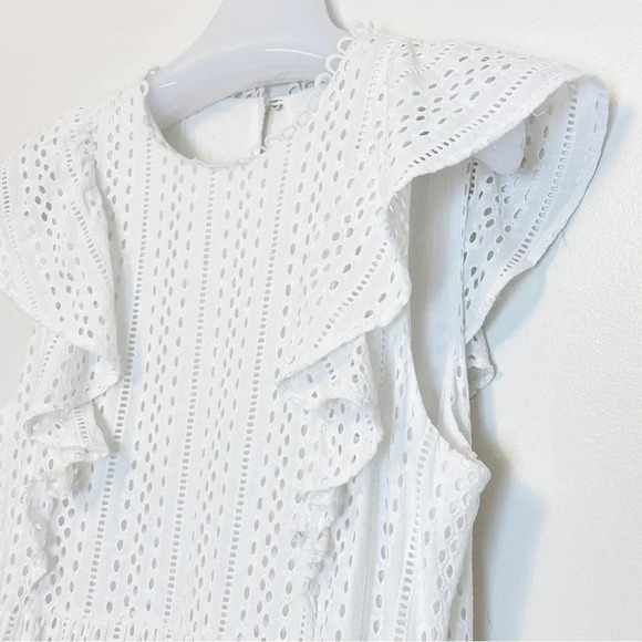 CROSBY BY MOLLIE BURCH Joe Joe Dress in White L - Picture 9 of 12
